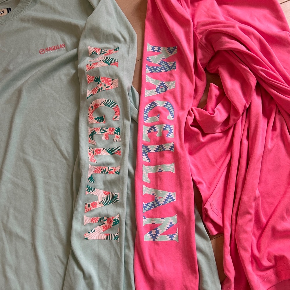 2 Magellan Outdoors Boyfriend Fit Long-Sleeve T-Shirts Medium - Picture 5 of 11